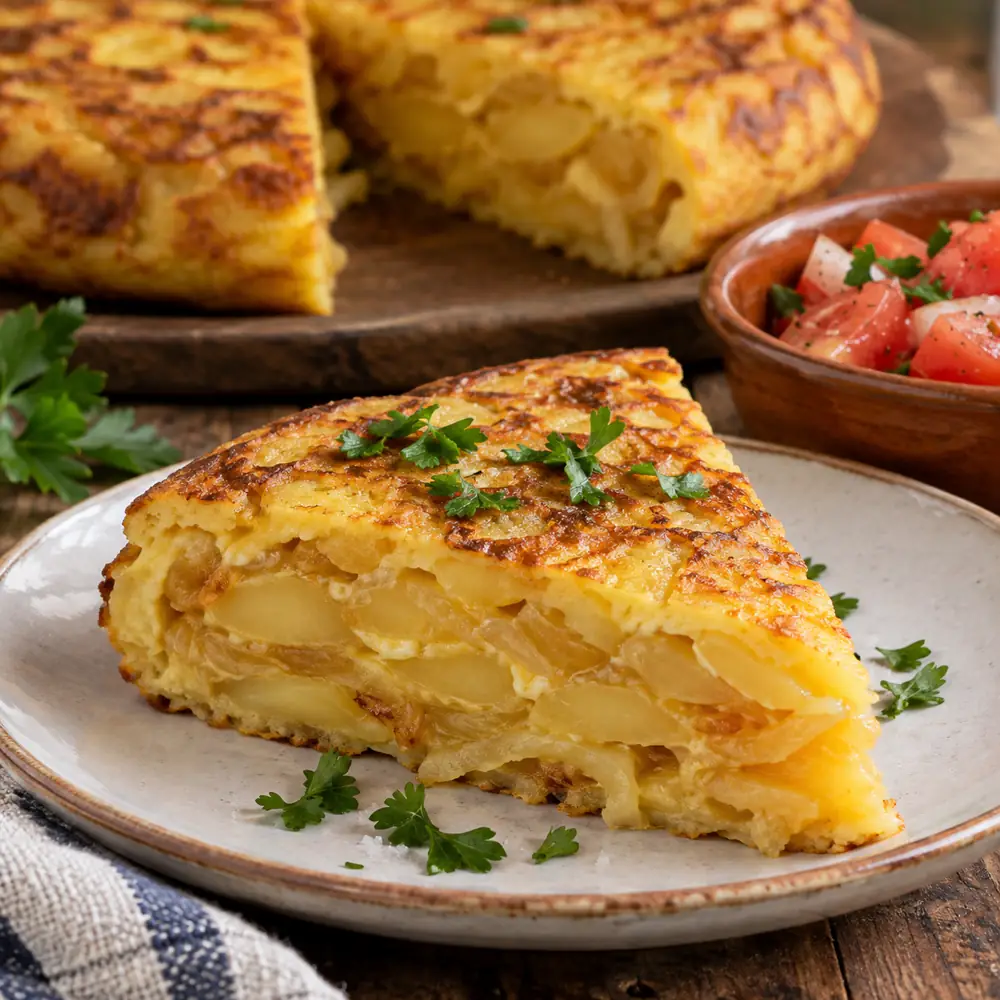 Španielska tortilla so zemiakmi a cibuľou